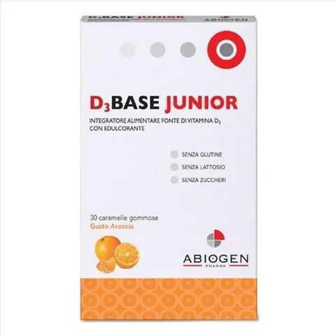 D3base junior 30 caramelle arancia – immagine 4