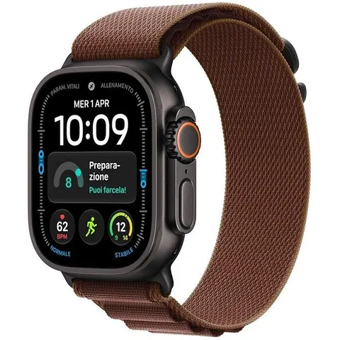 Apple Watch Ultra 4 Gps + Cellular 49mm Titanio-alpine Loop Borgogna Medium – immagine 4