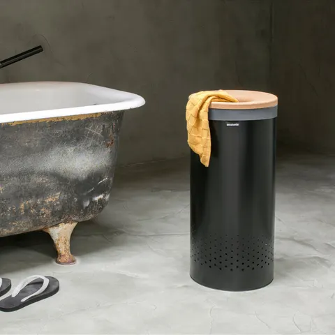 Brabantia 35 Litre Laundry Container Lid Bin - Black – image 2