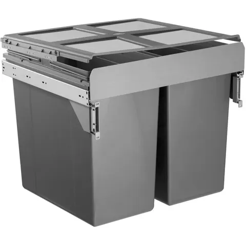 Austen & Co. 90L Pull Out Cupboard Kitchen Bin - 2 Compartments – image 2