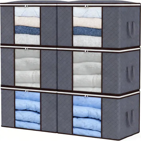 Brayden Studio Fabric Storage Bag Grey 90L – image 2