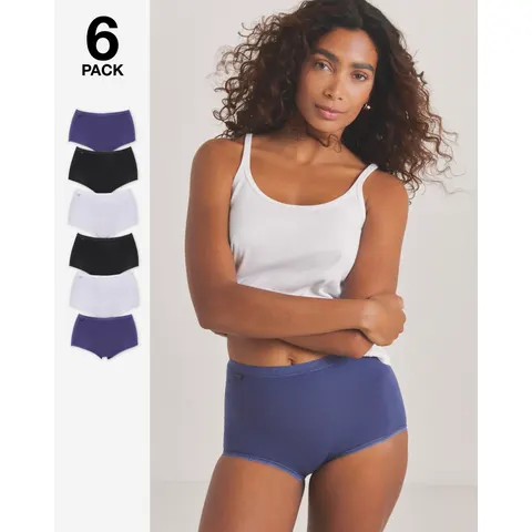 Sloggi 6Pk Basic Maxi Briefs Lilac Multi – image 2