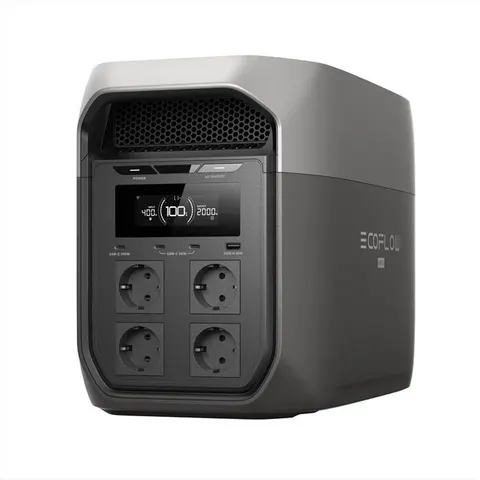 ECOFLOW Delta 3 Max Power Station Portatile-nero – immagine 2
