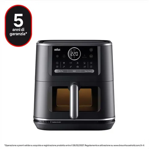 Braun Friggitrice Ad Aria Hf7076bk-black – immagine 2