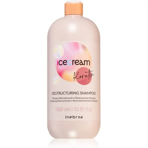 1L Inebrya Ice Cream Keratin Restructuring Shampoo – Bild 2