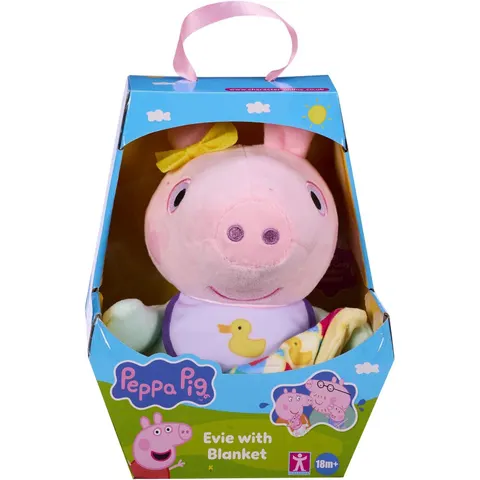 Peppa Pig Evie With Blanket Soft Toy – image 2