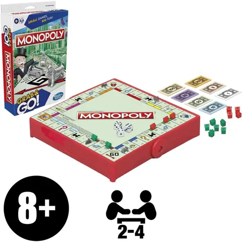 Hasbro Monopoly Grab & Go Portable Card Game – image 2
