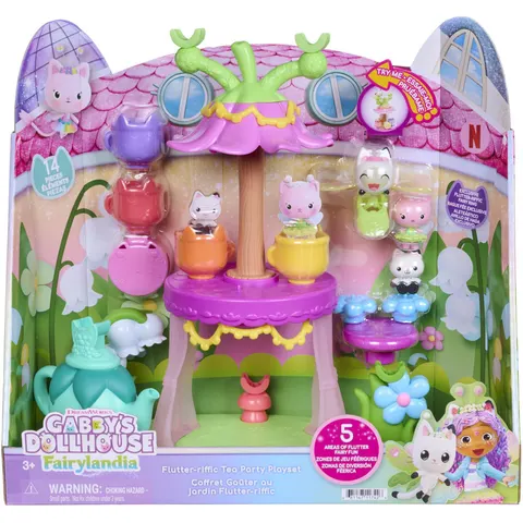 Gabbys Dollhouse Flutter-riffic Tea Party Playset – image 2