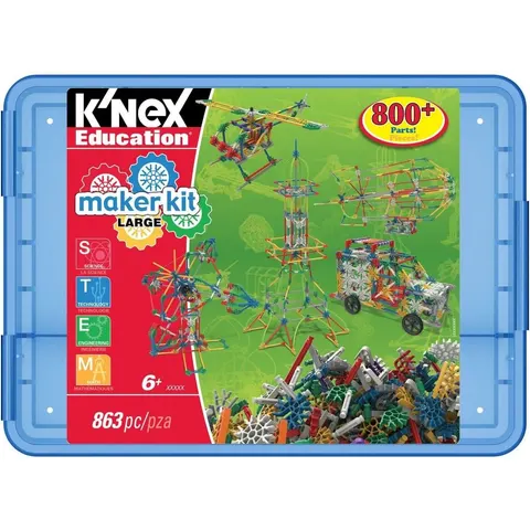 Basic Fun K'NEX Education Maker Kit Large 863-Piece Construction Set for STEAM Learning and Building – image 3