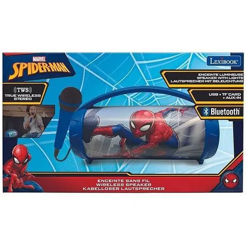 Lexibook Spider-Man Bluetooth Speakers with Lights & Mic – image 2
