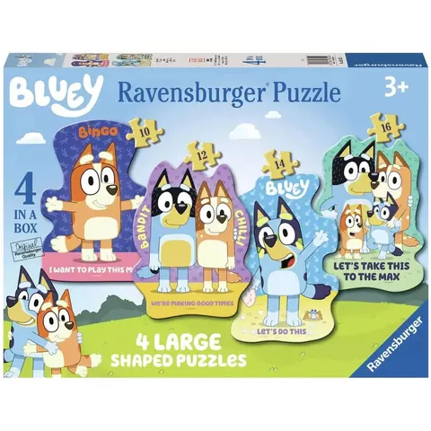 Ravensburger Bluey 4 Large Shaped Jigsaw Puzzles – image 2