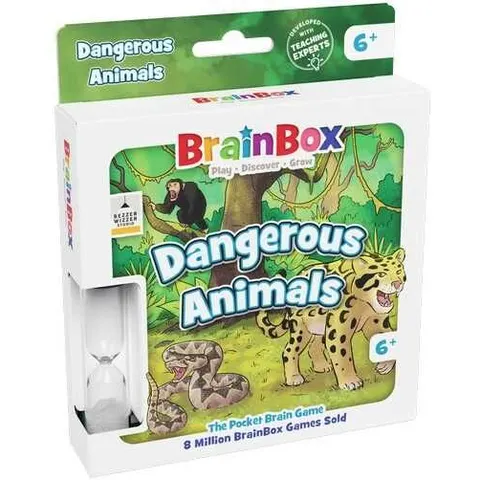 Brainbox Pocket - Dangerous Animals - Board Game – image 1
