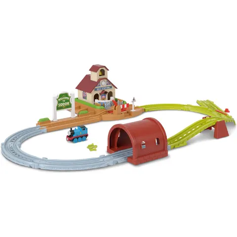 Thomas & Friends Bell Station Train Set with Push-Along Thomas Engine & Track – image 2
