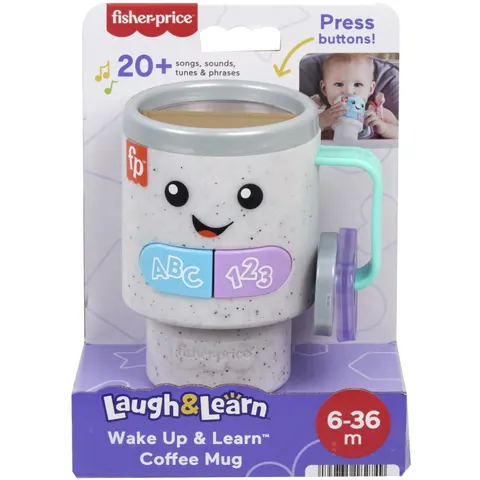 Fisher Price Wake Up & Learn Coffee Mug Interactive Toy – image 2