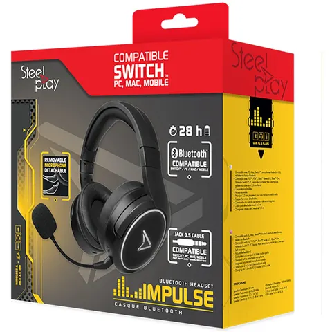 Lexip Impulse Bluetooth Wireless Gaming Headset for Black, Wireless, Bluetooth, Gaming, Headset – image 2