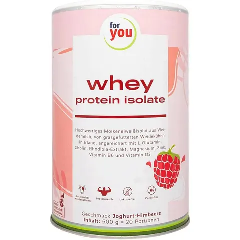 For You Whey Protein Isolate Joghurt-Himbeere Pulver – Bild 3