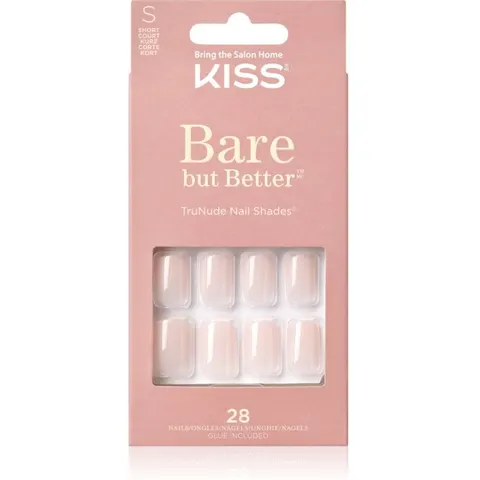 Kiss Bare But Better Short false nails 28 pc – image 2