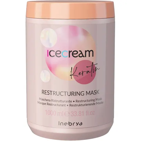 1L Inebrya Ice Cream Keratin Restructuring Mask – Bild 2