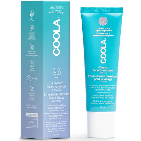 50ml Coola Classic SPF 50 Face Lotion White Tea – Bild 2