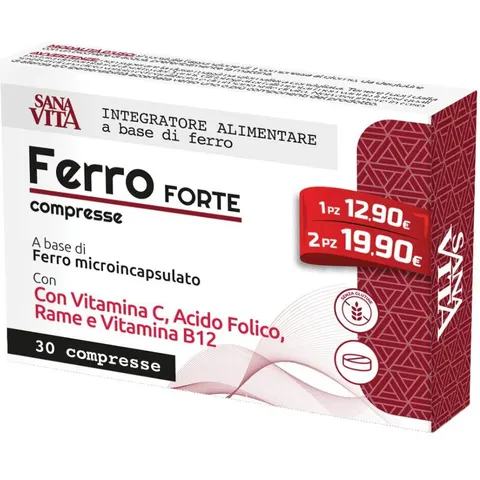 sanavita ferro forte 30 compresse – immagine 4
