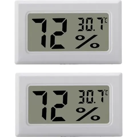 INF Mini LCD Hygrometer / Thermometer 2er-Pack – Bild 2
