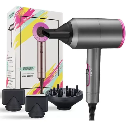 INF Haartrockner mit Diffusor und Konzentrator 5 Geschwindigkeiten 2000W – Bild 2