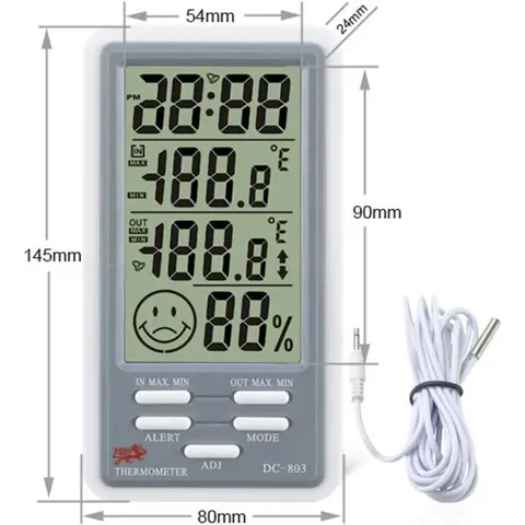 INF Multifunktionales Digitalthermometer mit großem Display – Bild 2