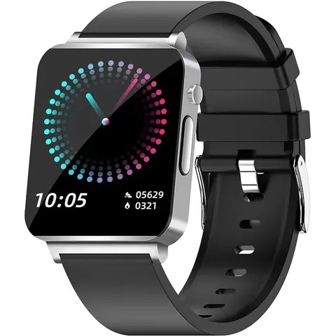 INF Smartwatch mit EKG, Puls, Blutsauerstoff, Schlafmonitor Silber – Bild 2