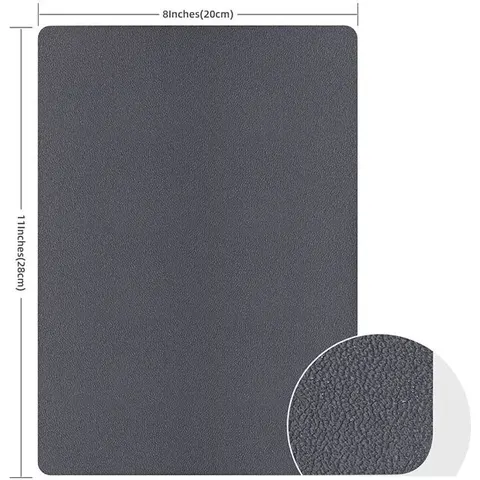 INF Selbstklebender PU-Lederflicken Grau – Bild 2