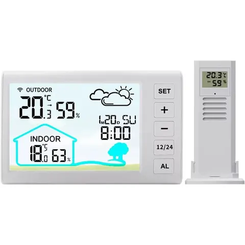 INF Multifunktionales drahtloses Wetterstationsdisplay – Bild 2