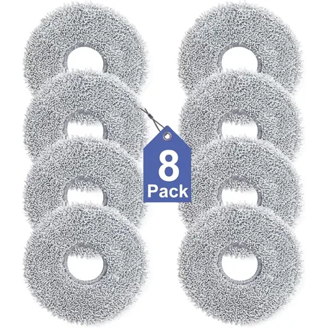 INF 8er-Pack waschbare Mopp-Ersatzpads – Universalgröße – Bild 2