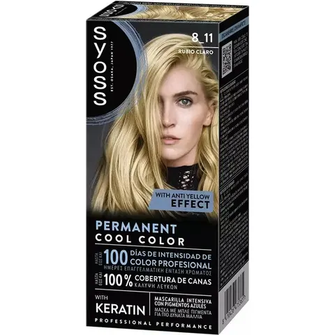 Syoss Permanent Color 1 Unit 8.11-Light Blonde – image 2