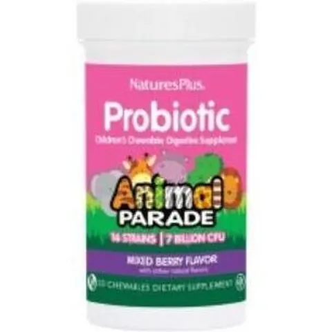 NaturesPlus Animal Parade Probiotic 30 Mastic Tablets – image 2