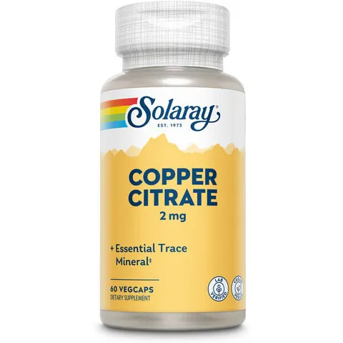 BioCitrate Copper Solaray 60 Caps – image 2