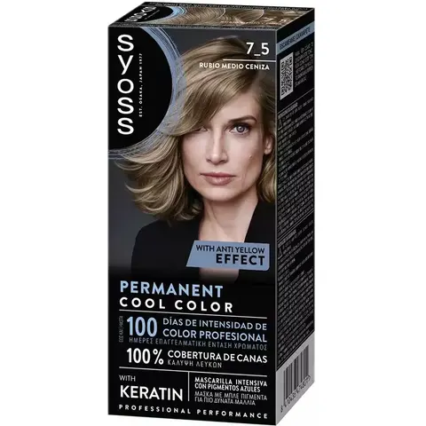 Syoss Permanent Cool Color 1 Unit 7.5-Medium Ash Blonde – image 2