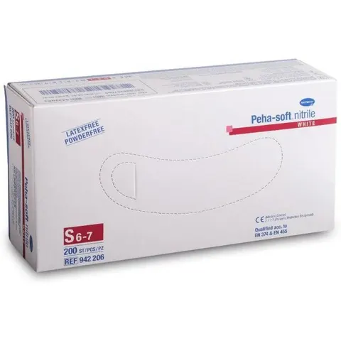 Peha Soft Nitrile Gloves White 100 units S – image 2