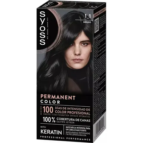 Syoss Permanent Color 1 Unit 1.1-Black – image 2