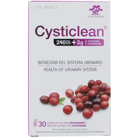 Cysticlean 240mg PAC + D-Mannose 30's – image 2