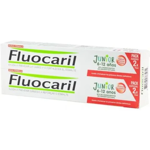 Fluocaril Junior Red Fruits Toothpaste 2 x 75 ml – image 2