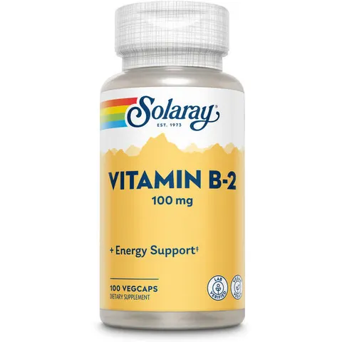 Solaray Vitamin B2 100 mg 100 Vegetable Capsules – image 2
