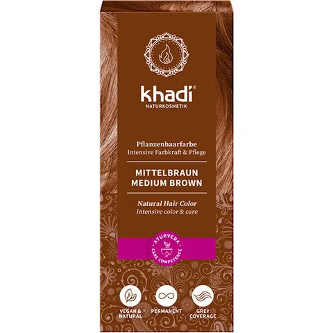 Khadi Hair Colour - Medium Brown 100g – image 2