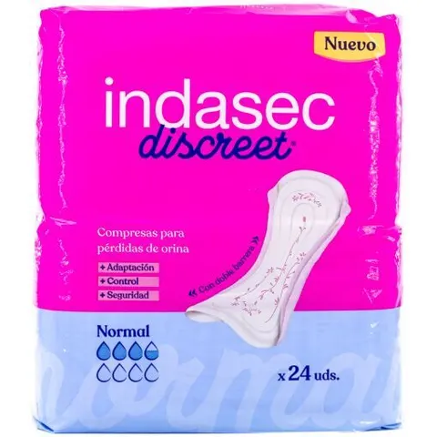 Indasec Discreet Normal Pads 24 units – image 2