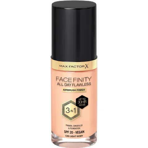 Max Factor Facefinity 3 in 1 Primer Concealer & Foundation C40 Light – image 2