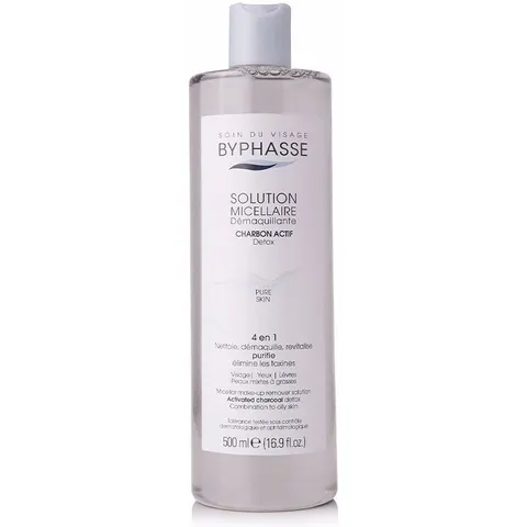 Byphasse Active Charcoal Make-up Remover Micellar Solution 500 ml – image 2