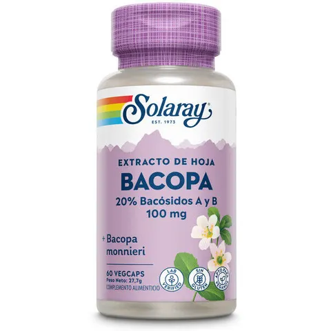 Solaray Bacopa 100 mg 60 Vegetable Capsules – image 2