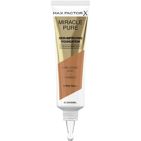 Max Factor Miracle Pure Foundation Makeup Base 30 ml 85 Caramel – image 3