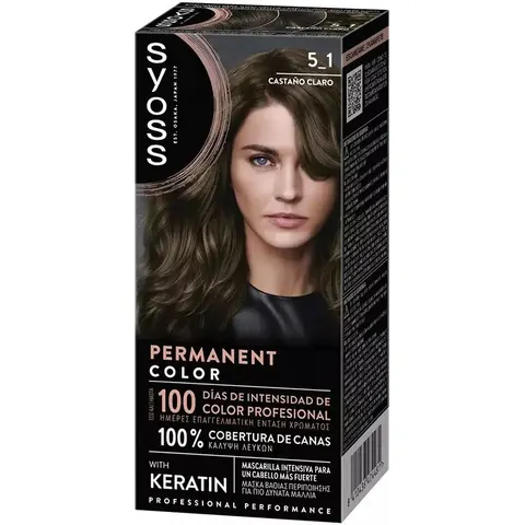 Syoss Permanent Color 1 Unit 5.1-Light Chestnut – image 2