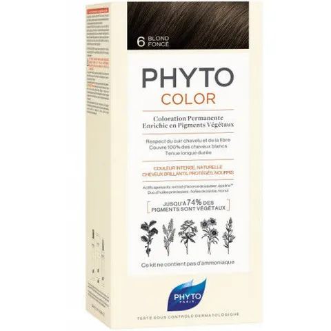 Phyto Phytocolor Permanent Coloration 6 Rubio Oscuro – image 3