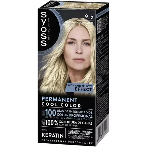 Syoss Permanent Cool Color 1 Unit 9.5-Very Light Ash Ruby – image 2