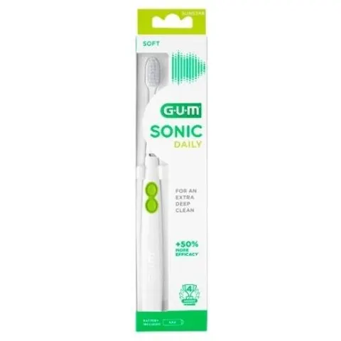 Gum Sonic Daily Sonic Toothbrush 1 Unit White – image 2